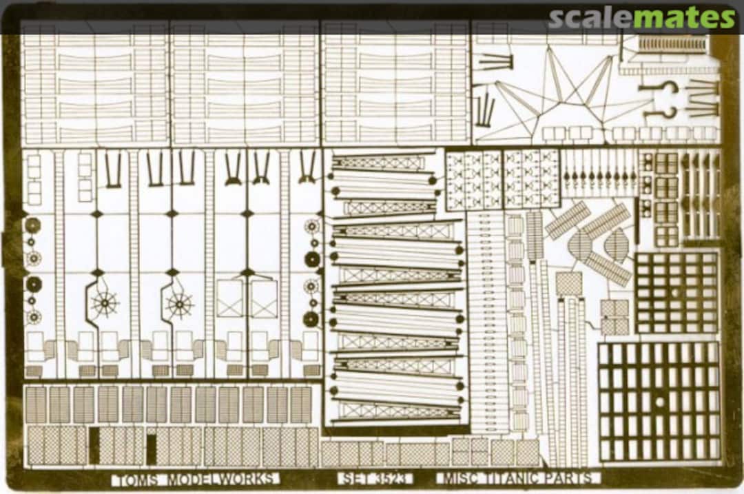 Boxart RMS Titanic PE Misc. Parts 3523 Tom's Modelworks Boxart RMS Titanic PE Misc. Parts 3523 Tom's Modelworks