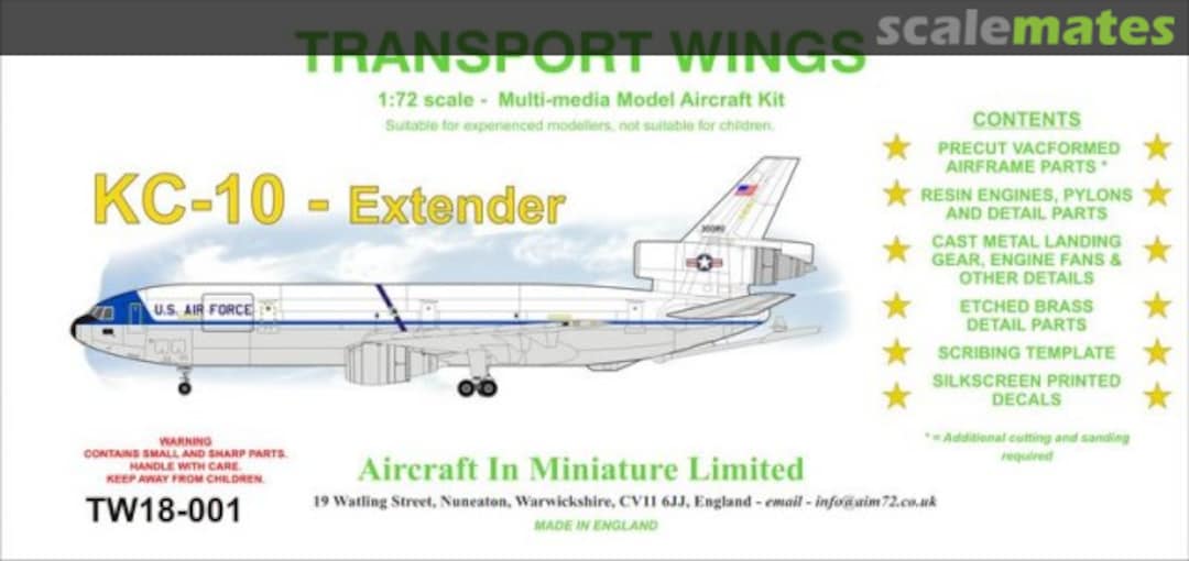 Boxart KC-10 Extender TW18-001 Aircraft In Miniature Ltd Boxart KC-10 Extender TW18-001 Aircraft In Miniature Ltd