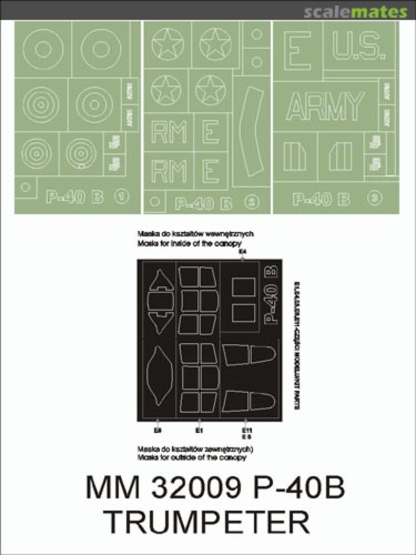 Boxart Curtiss P-40B Tomahawk "USAAF & RAF" MM32009 Montex Boxart Curtiss P-40B Tomahawk "USAAF & RAF" MM32009 Montex