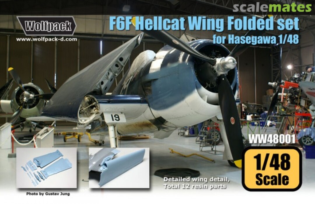 Boxart F6F Hellcat Wing Folded Set WW48001 Wolfpack Boxart F6F Hellcat Wing Folded Set WW48001 Wolfpack