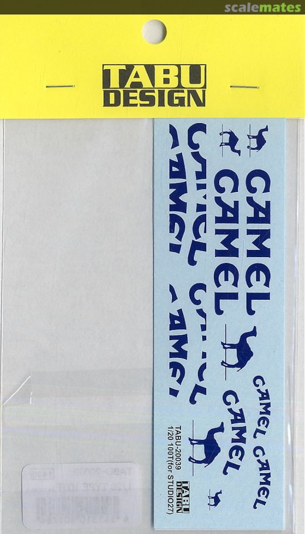 Boxart Lotus 100T Camel 1988 for Studio27 kit TABU20039 Tabu Design Boxart Lotus 100T Camel 1988 for Studio27 kit TABU20039 Tabu Design