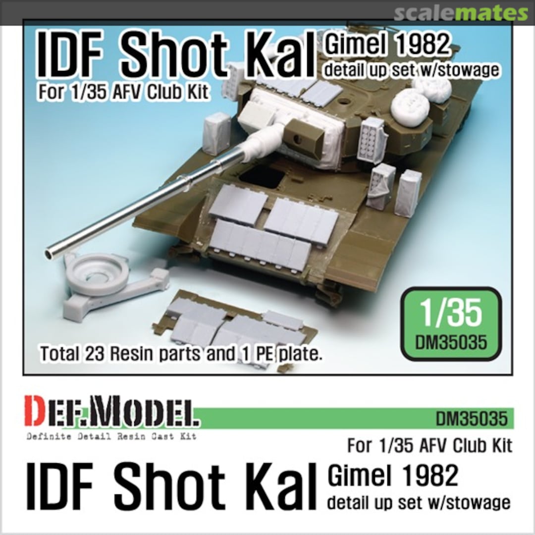 Boxart IDF Shot Kal Gimel 1982 Basic Set w/Stowage (AFV Club) DM35035 Def.Model Boxart IDF Shot Kal Gimel 1982 Basic Set w/Stowage (AFV Club) DM35035 Def.Model