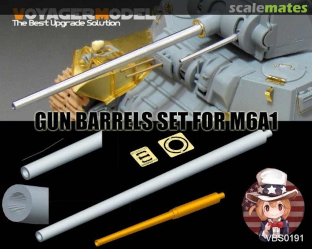 Boxart US M6A1 Gun Barrel (GP) VBS0191 Voyager Model Boxart US M6A1 Gun Barrel (GP) VBS0191 Voyager Model