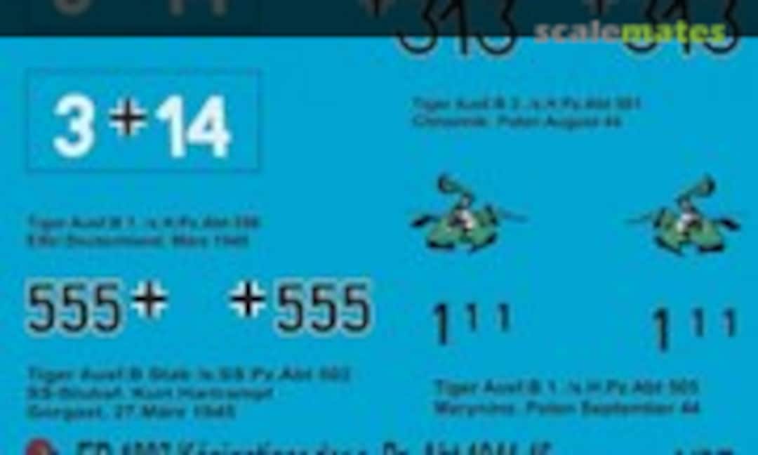 1:87 Tiger II of s.SS.Pz. Abteilung 501 1944 (Peddinghaus-Decals EP 1807) EP 1807