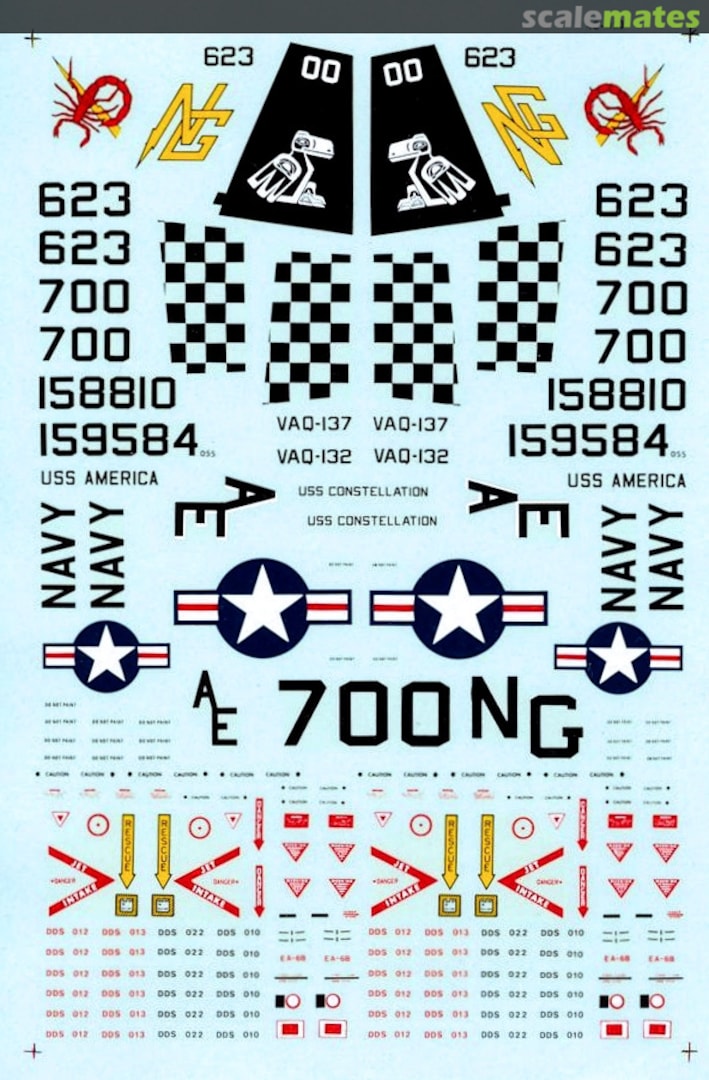 Boxart EA-6B Prowlers 48-153 Microscale