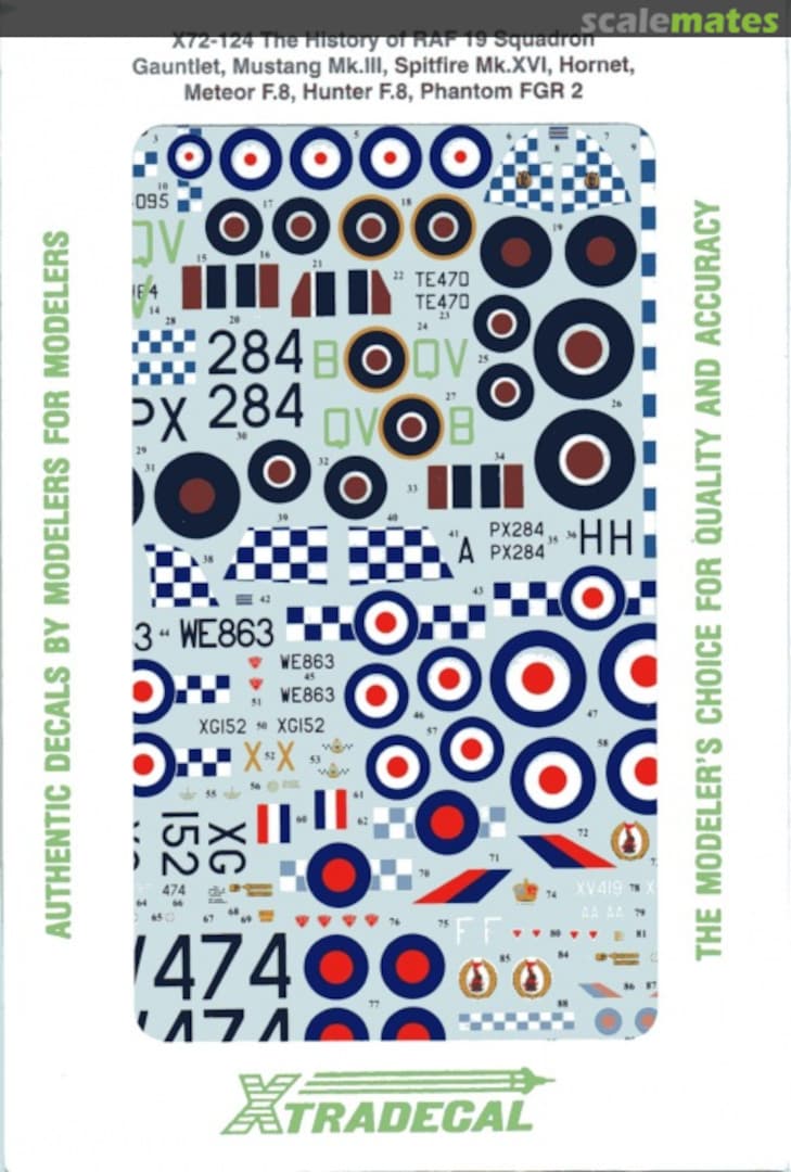 Boxart The History of RAF 19 Squadron X72-124 Xtradecal Boxart The History of RAF 19 Squadron X72-124 Xtradecal