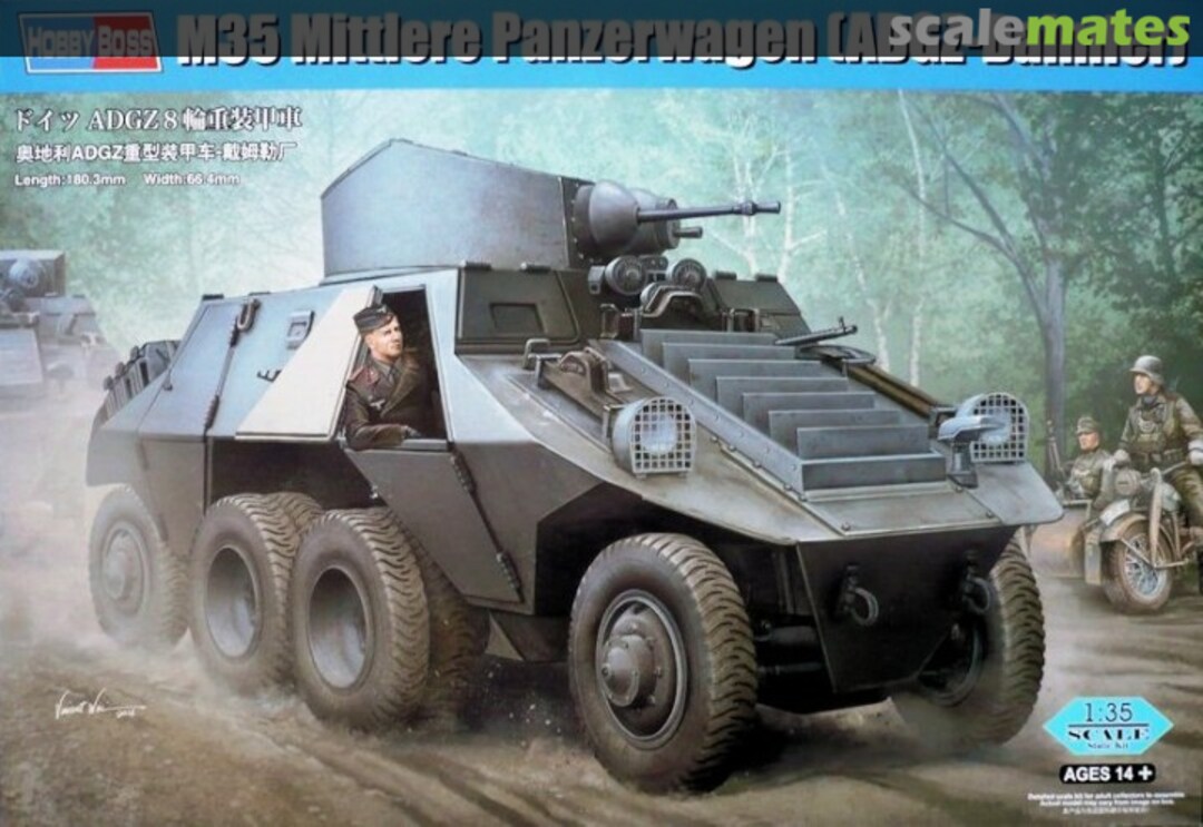 Boxart M35 Mittlere Panzerwagen (ADGZ-Daimler) 83889 HobbyBoss