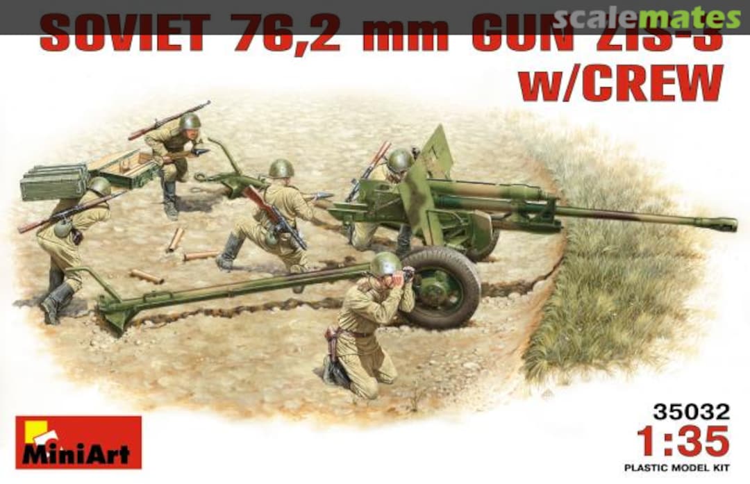 Boxart 76,2 mm Gun ZIS-3 35032 MiniArt Boxart 76,2 mm Gun ZIS-3 35032 MiniArt
