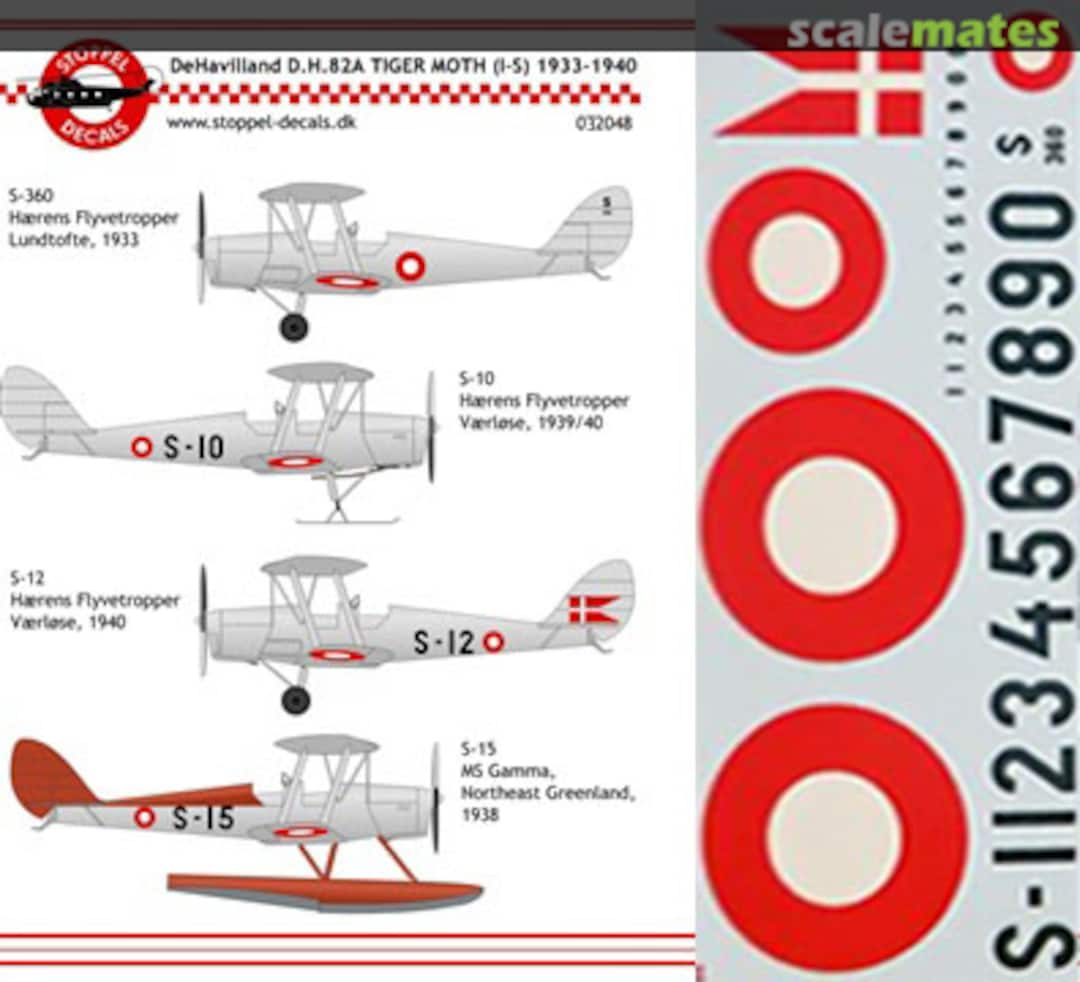 Boxart RDAF, De Havilland Tiger Moth, 1933-1940 32048 Stoppel Decals Boxart RDAF, De Havilland Tiger Moth, 1933-1940 32048 Stoppel Decals