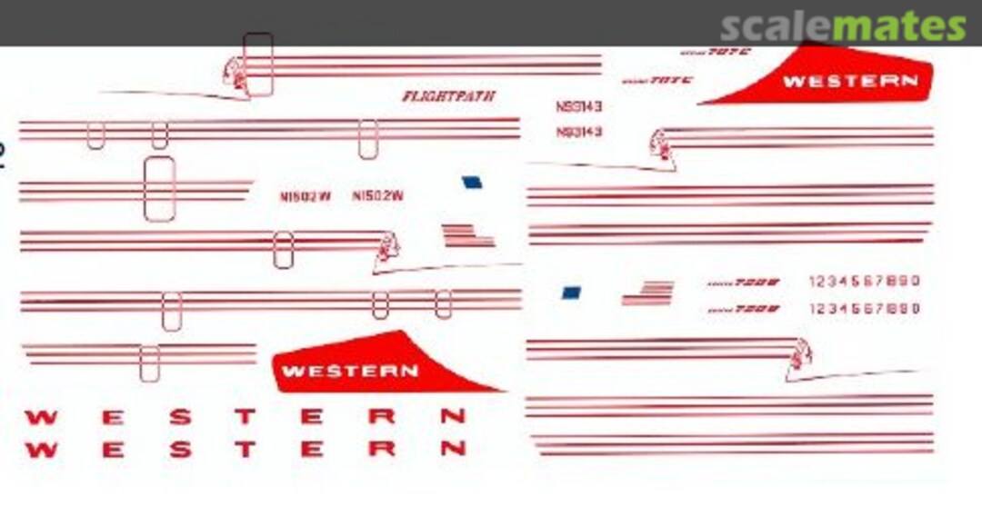 Boxart Boeing 707-347C, 720-047B FP44-321 Flightpath Decals Boxart Boeing 707-347C, 720-047B FP44-321 Flightpath Decals