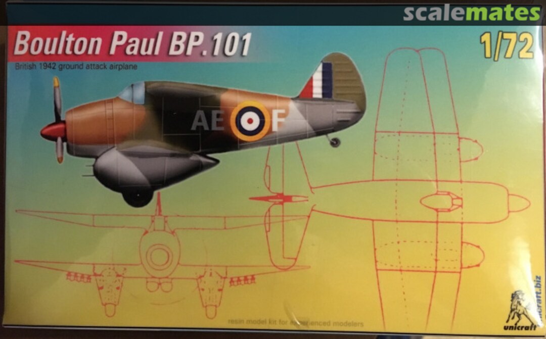 Boxart Boulton Paul BP.101 Unicraft Models Boxart Boulton Paul BP.101 Unicraft Models