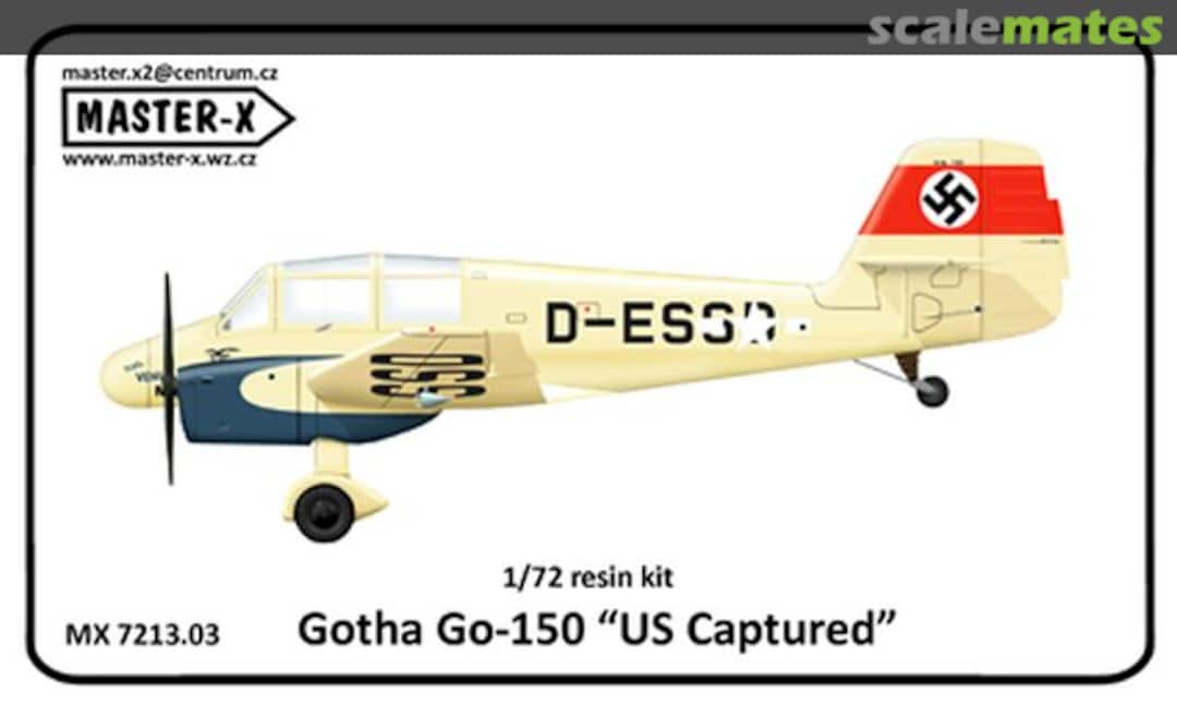 Boxart Gotha Go-150 "D-ESSD" US Captured MX7213.03 Master-X Boxart Gotha Go-150 "D-ESSD" US Captured MX7213.03 Master-X