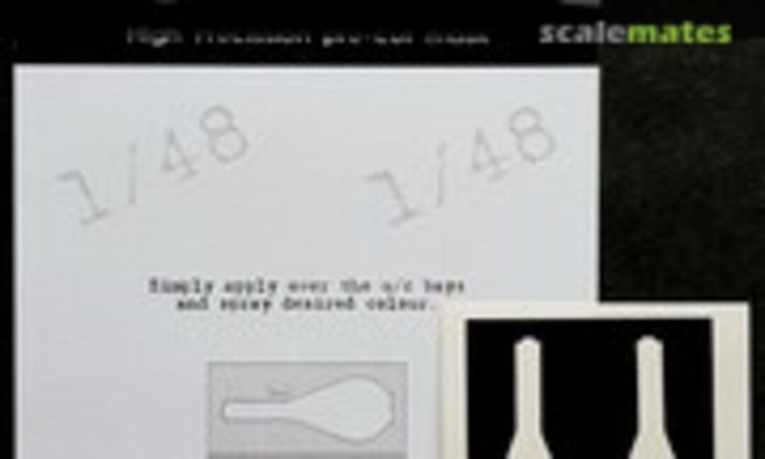 1:48 Mitsubishi J2M3/5/6 Raiden undercarriage bay paint masks (DEAD Design Models UC48007) UC48007