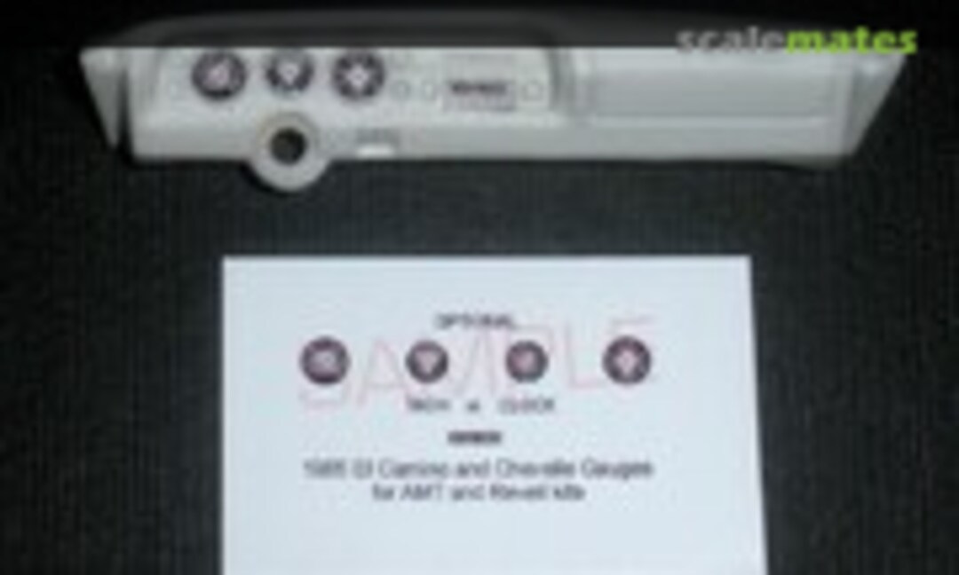 1:25 1965 El Camino - Chevelle Gauge Faces (Best Model Car Parts )