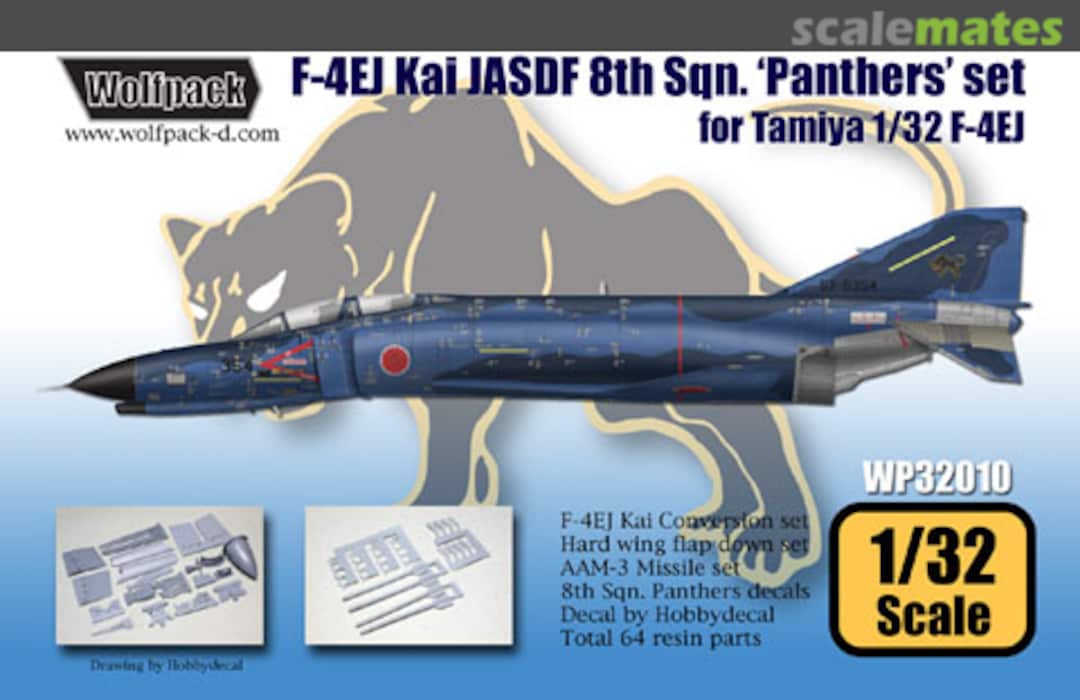 Boxart F-4EJ Kai JASDF 8th Sqn. 'Panthers' set WP32010 Wolfpack Boxart F-4EJ Kai JASDF 8th Sqn. 'Panthers' set WP32010 Wolfpack