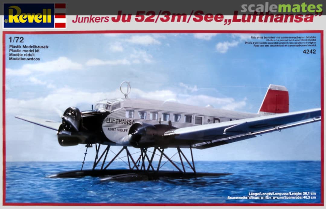 Boxart Junkers Ju 52/3m/See 4242 Revell