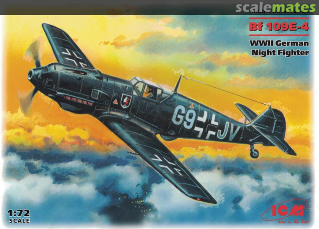 Boxart Bf 109E-4 72134 ICM Boxart Bf 109E-4 72134 ICM