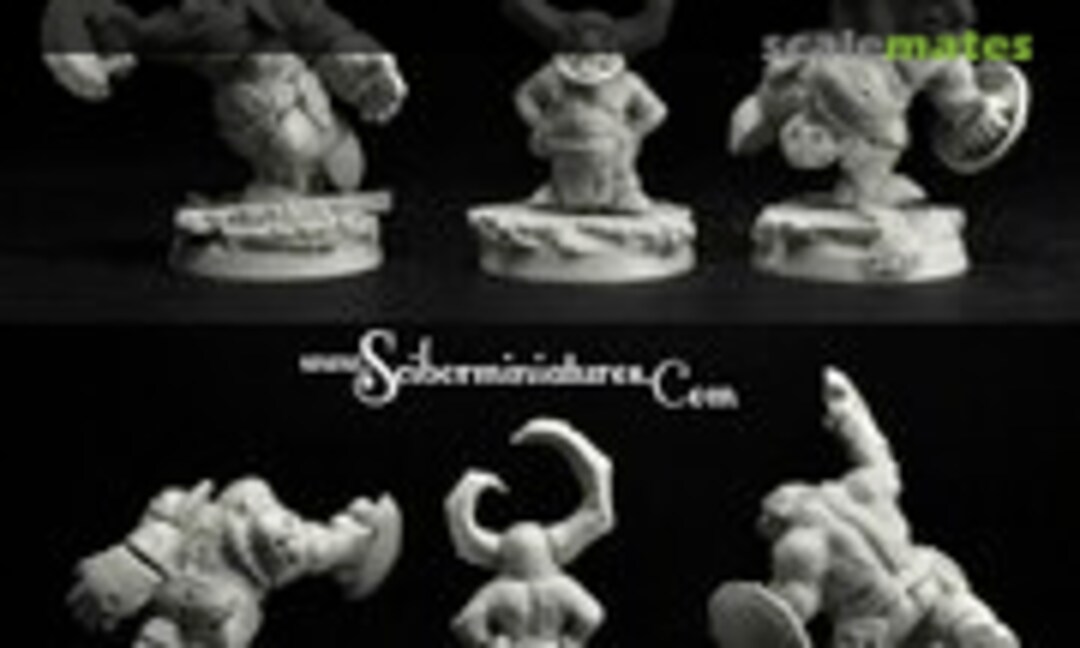 28mm Goblins Players 3 figures set 3 (Scibor Monsterous Miniatures 28OF0007) 28OF0007