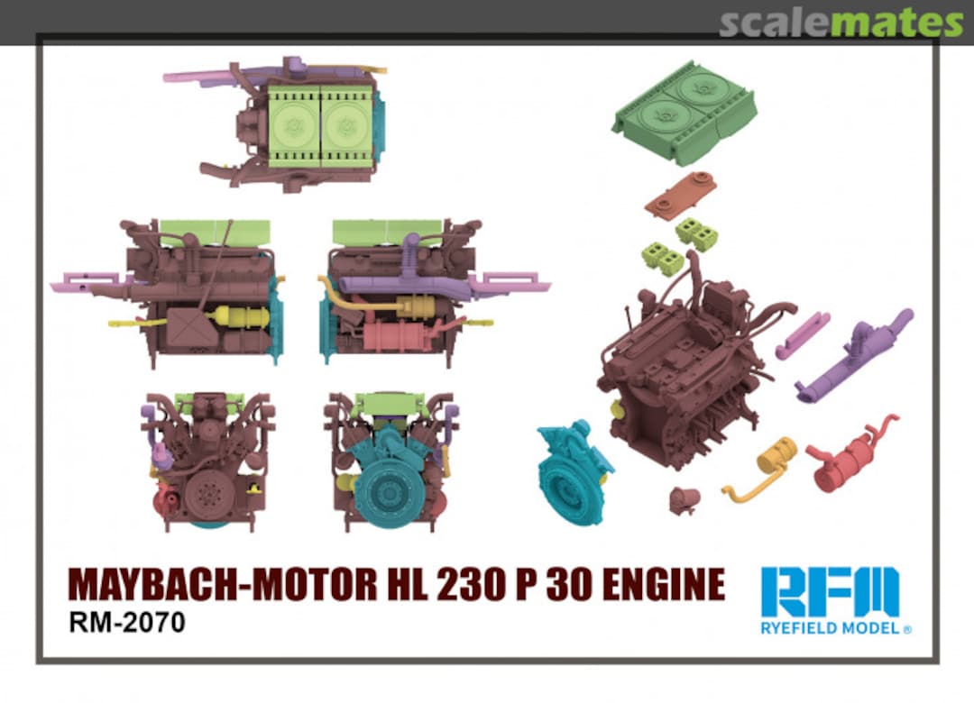 Boxart MAYBACH-Motor HL 230 P 30 Engine RM-2070 Rye Field Model Boxart MAYBACH-Motor HL 230 P 30 Engine RM-2070 Rye Field Model