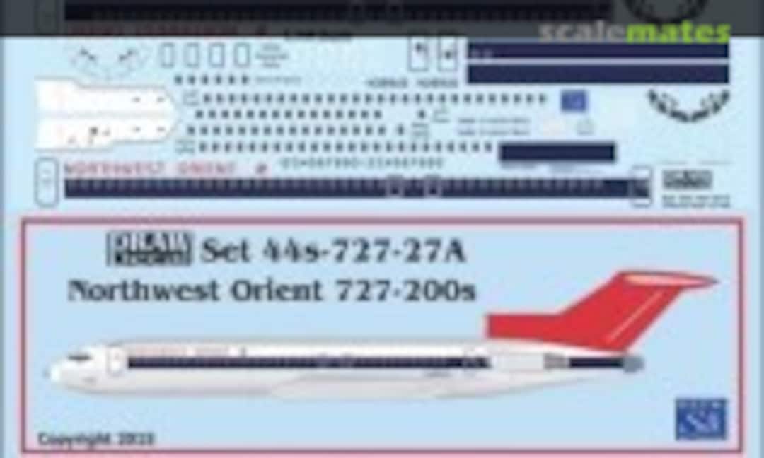 1:144 Northwest Orient 727-200s (Draw Decal 44-727-27A) 44-727-27A