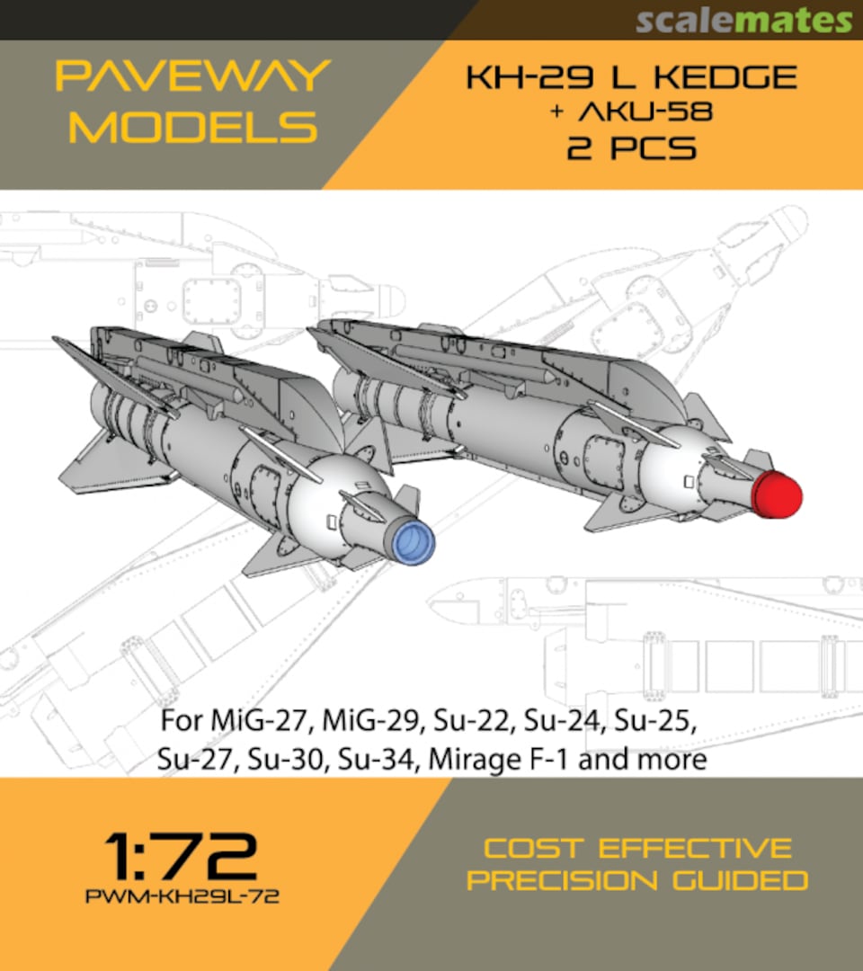 Boxart KH-29L KEDGE + AKU-58 PWM-KH29L-72 Paveway Models Boxart KH-29L KEDGE + AKU-58 PWM-KH29L-72 Paveway Models