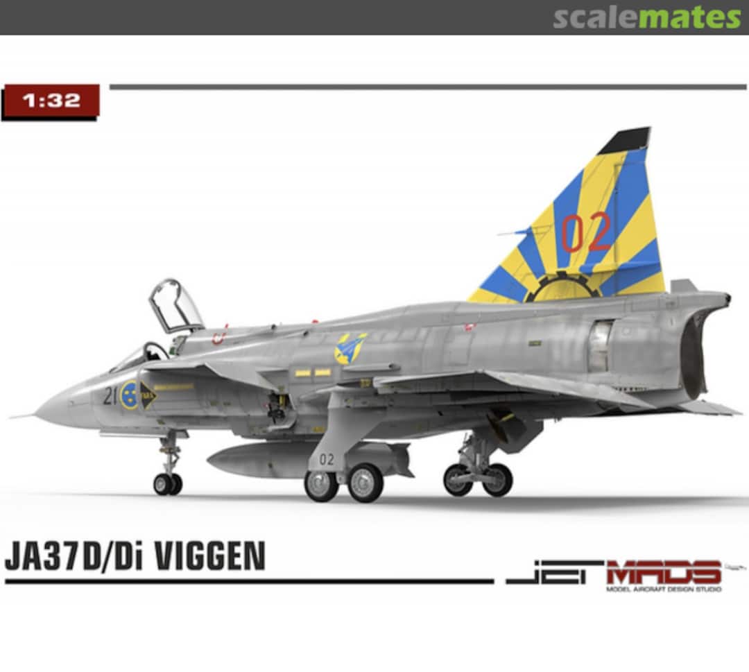 Boxart Saab JA-37D/Di Viggen 303703 JETMADS