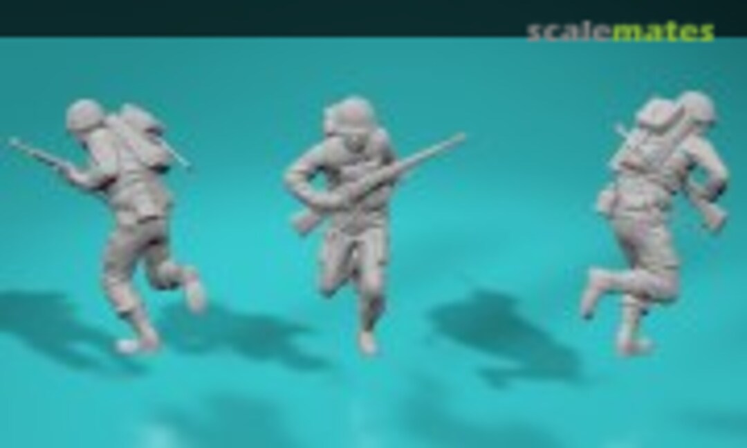 1:72 D-Day Omaha Beach Landing - US Soldier - Pose No. 3 (EMP3d 99201187-72) 99201187-72