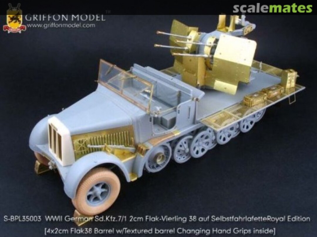 Boxart Sd.Kfz.7/1 2cm Flak-Vierling38 Royal Edition ~Dragon~ SBPL35003 Griffon Model Boxart Sd.Kfz.7/1 2cm Flak-Vierling38 Royal Edition ~Dragon~ SBPL35003 Griffon Model