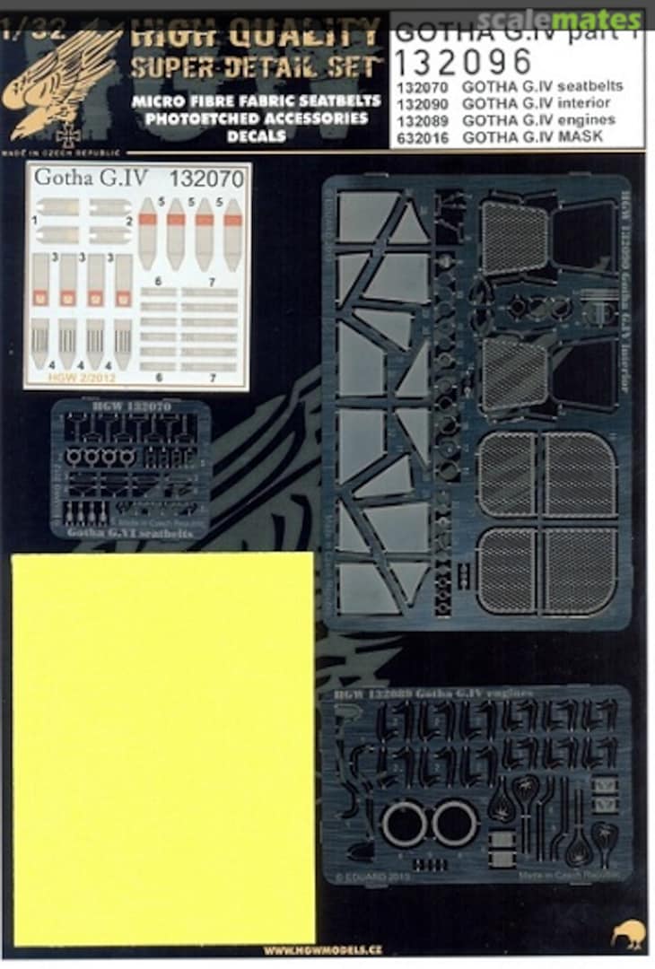 Boxart GOTHA G.IV - Super Detail Set 132096 HGW Models