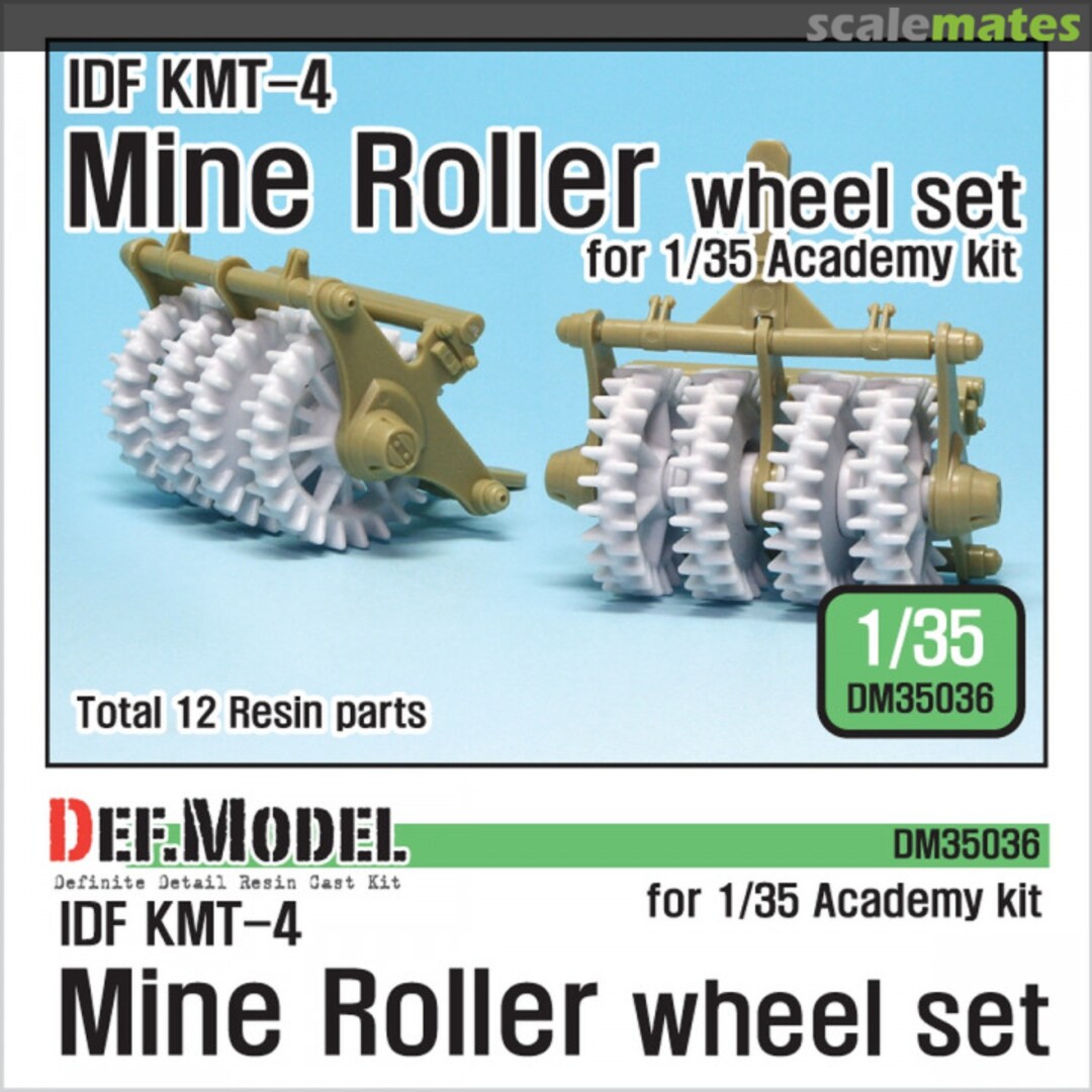 Boxart IDF KMT-4 Mine Roller Wheel Set DM35036 Def.Model Boxart IDF KMT-4 Mine Roller Wheel Set DM35036 Def.Model