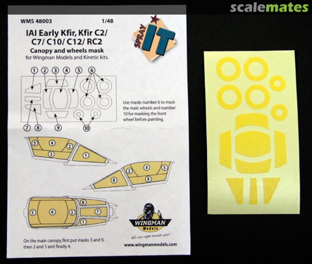 Boxart IAI Kfir C1 to C12 and RC2 WMS48003 Wingman Models Boxart IAI Kfir C1 to C12 and RC2 WMS48003 Wingman Models
