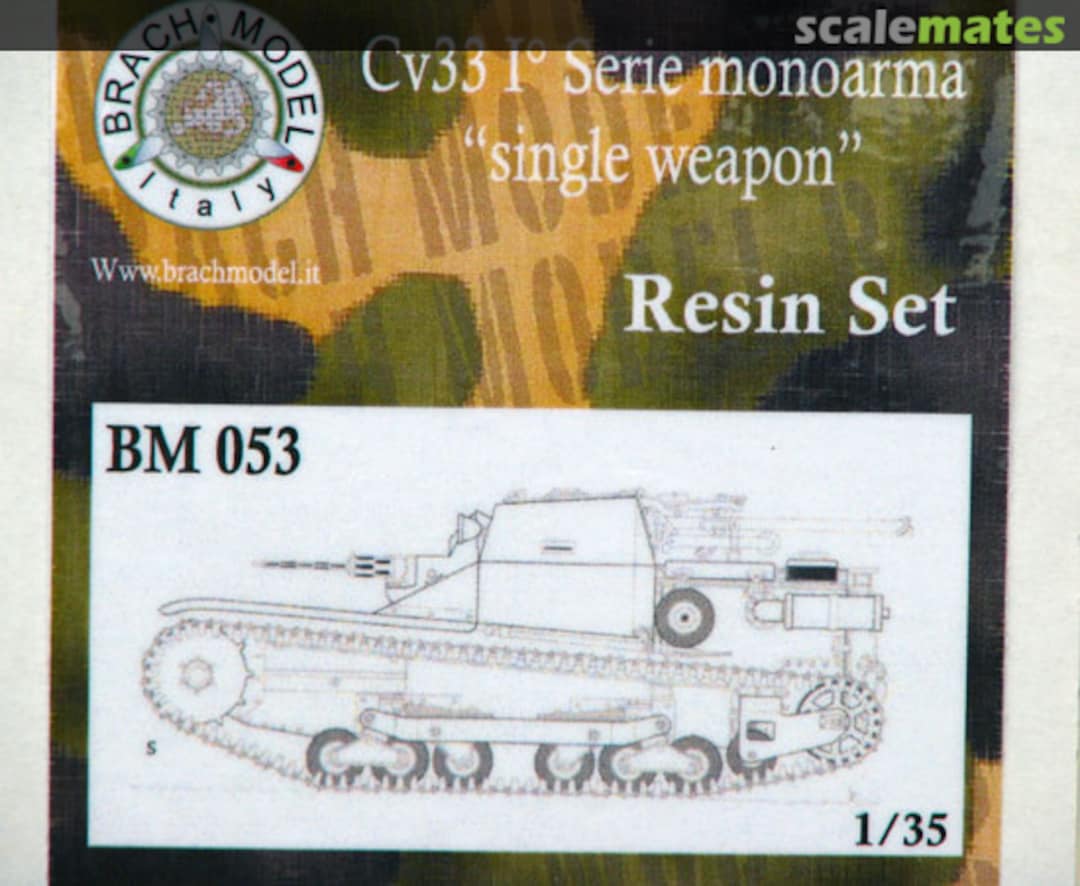 Boxart Cv33 I°Serie single weapon BM053 Brach Model Boxart Cv33 I°Serie single weapon BM053 Brach Model