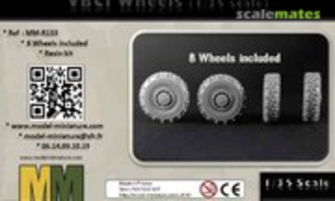 1:35 Radsatz für VBCI, Véhicule Blindé de Combat dInfanterie (Model Miniature MM-R133) MM-R133