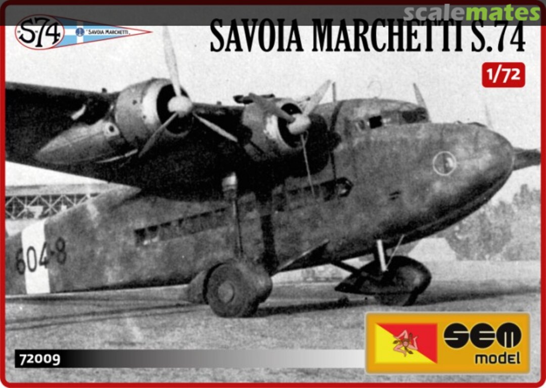 Boxart Savoia Marchetti S.74 72009 Sem Model Boxart Savoia Marchetti S.74 72009 Sem Model
