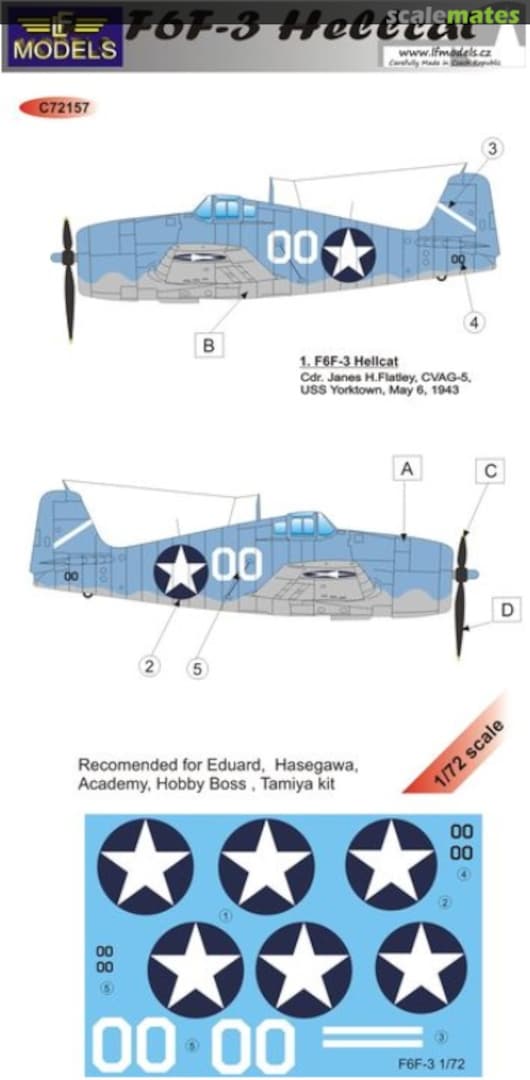 Boxart Grumman F6F-3 Hellcat C72157 LF Models Boxart Grumman F6F-3 Hellcat C72157 LF Models