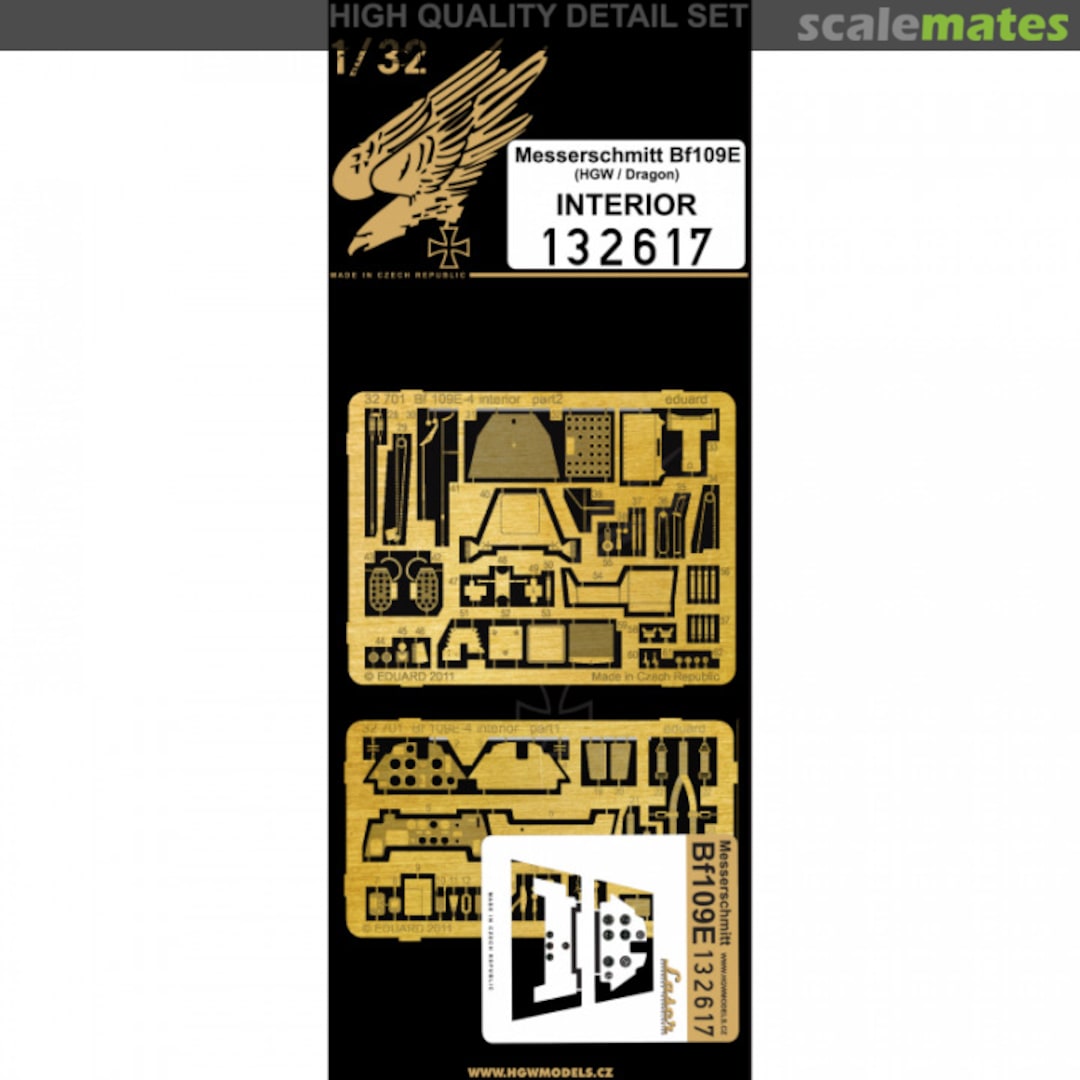 Boxart Messerschmitt Bf 109E 1/32 - INTERIOR - HGW/Dragon 132617 HGW Models