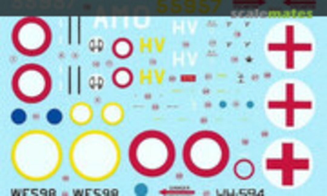 1:48 H-19 (S-55) A.L.A.T. &amp; Armee de l'Air over Algeria &amp; Indochina (4 schemes) (Berna Decals BD 48-119)