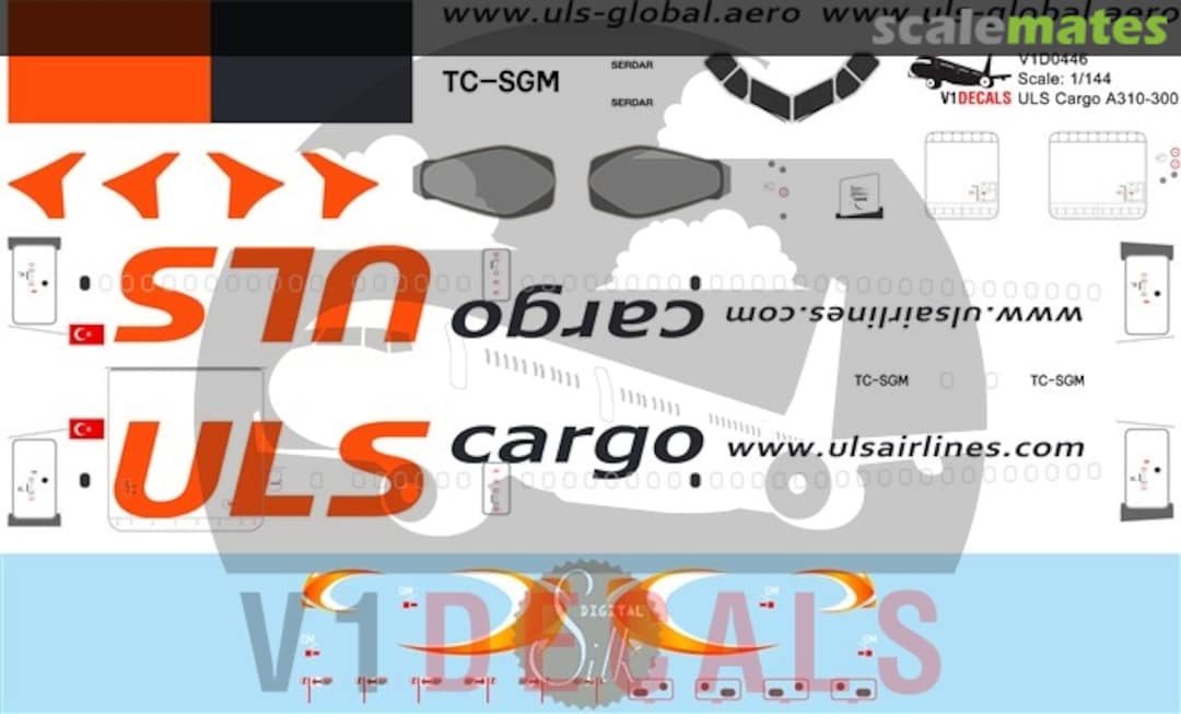 Boxart ULS Cargo Airbus A310-300 V1D0451-144 V1 Decals Boxart ULS Cargo Airbus A310-300 V1D0451-144 V1 Decals