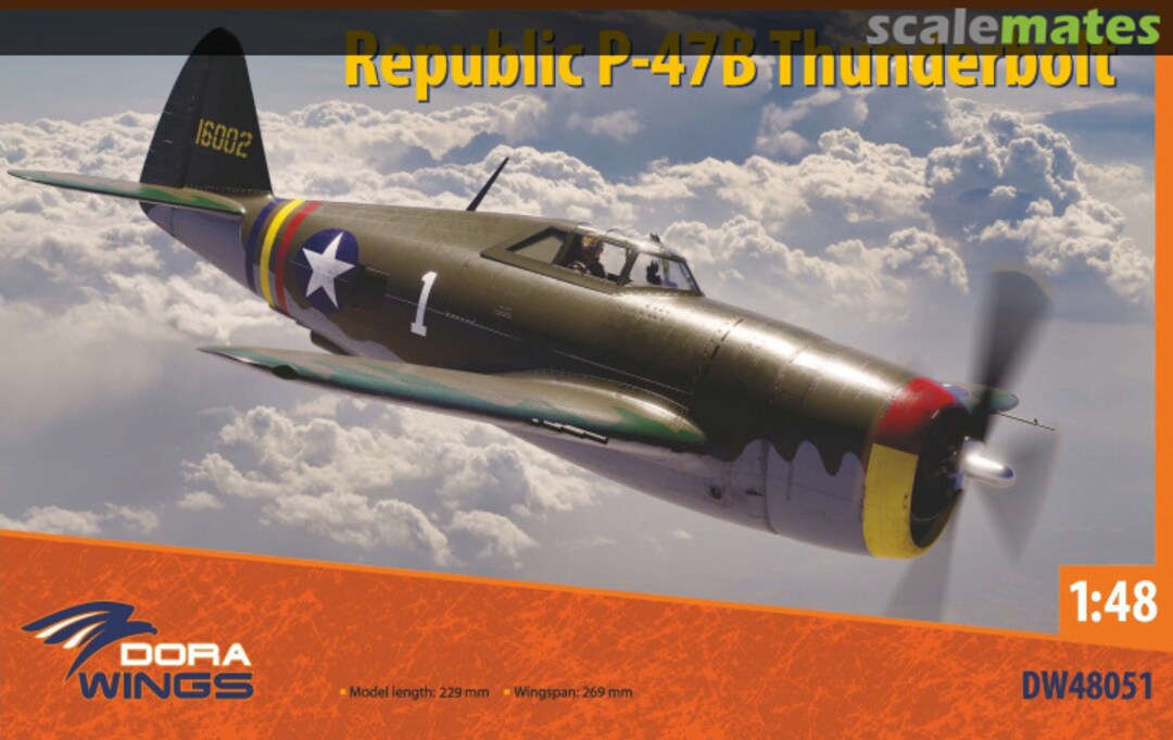 Boxart Republic P-47B Thunderbolt DW48051 Dora Wings Boxart Republic P-47B Thunderbolt DW48051 Dora Wings