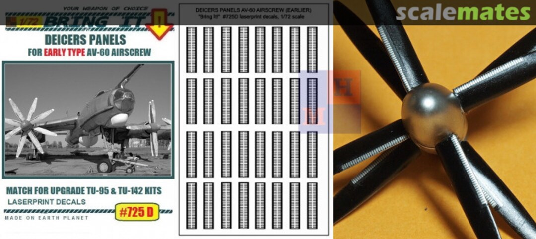 Boxart AV-60 (earlier type) airscrew deicers panels decals #725D MLH/Bring It!
