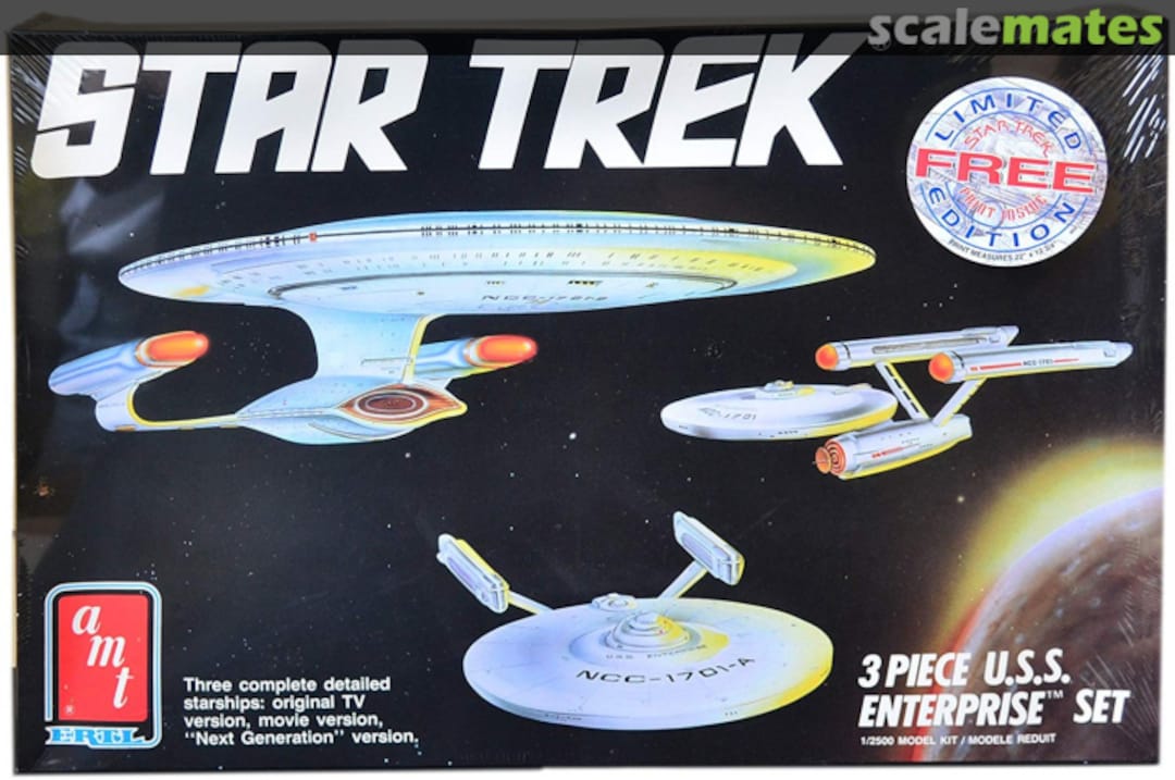 Boxart 3 Piece U.S.S. Enterprise Set 6618 AMT/ERTL