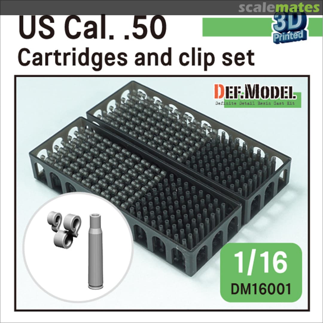 Boxart US Cal. .50 Cartridges and clip set DM16001 Def.Model Boxart US Cal. .50 Cartridges and clip set DM16001 Def.Model