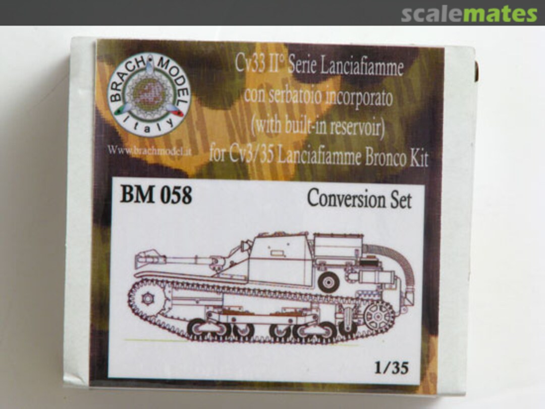 Boxart Cv33 II°Serie Flamethrower with built in reservoir BM058 Brach Model Boxart Cv33 II°Serie Flamethrower with built in reservoir BM058 Brach Model