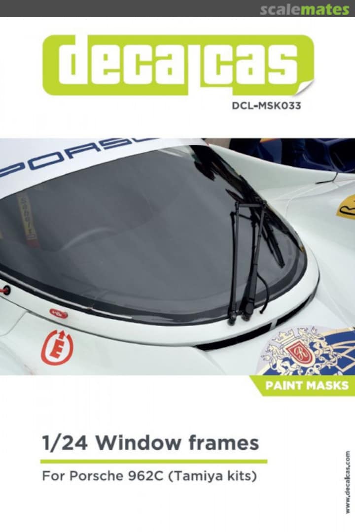 Boxart Porsche 962C Window Frame masks DCL-MSK033 Decalcas Boxart Porsche 962C Window Frame masks DCL-MSK033 Decalcas