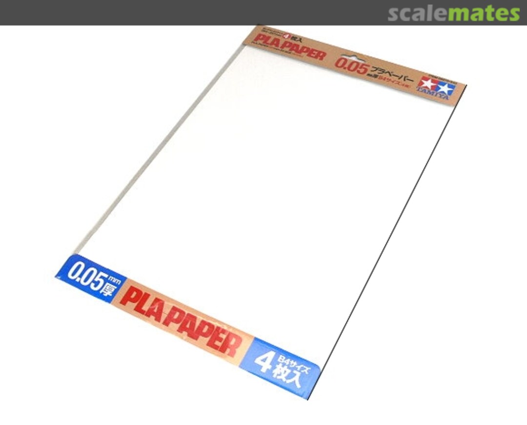 Boxart Pla-Paper 0.05 mm B4 Size (364 x 257mm) (4 Pcs.) 69948 Tamiya Boxart Pla-Paper 0.05 mm B4 Size (364 x 257mm) (4 Pcs.) 69948 Tamiya