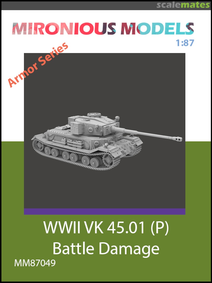 Boxart VK 45.01 (P) - Battle Damage (3D-Printed) MM72162 Mironious Models Boxart VK 45.01 (P) - Battle Damage (3D-Printed) MM72162 Mironious Models