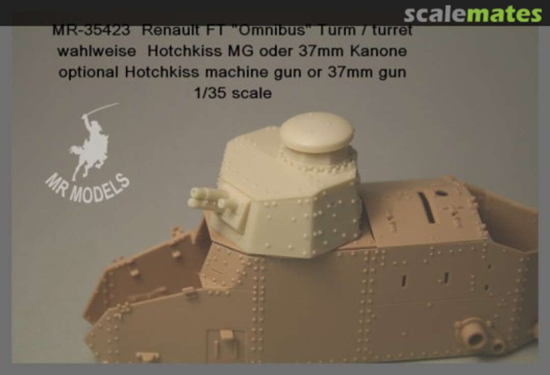 Boxart Renault FT-17 "Berliet Omnibus Turm" MR-35423 MR Modellbau Boxart Renault FT-17 "Berliet Omnibus Turm" MR-35423 MR Modellbau