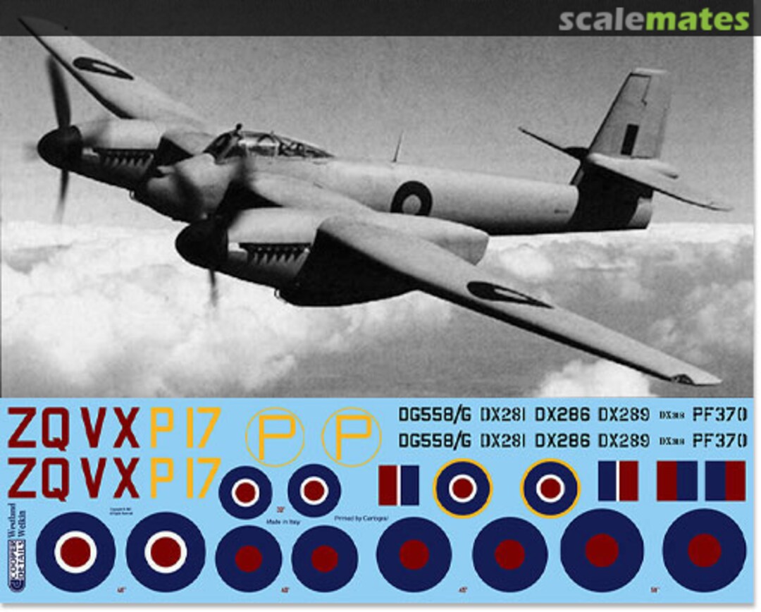 Boxart Westland Welkin Mk.I/II Decals BC48056 Barracuda Studios Boxart Westland Welkin Mk.I/II Decals BC48056 Barracuda Studios