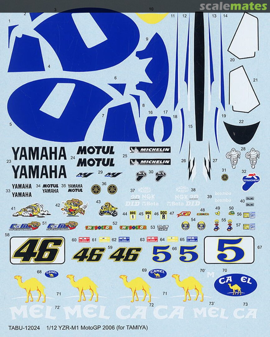 Boxart Yamaha YZR M1 Camel TABU12024 Tabu Design Boxart Yamaha YZR M1 Camel TABU12024 Tabu Design