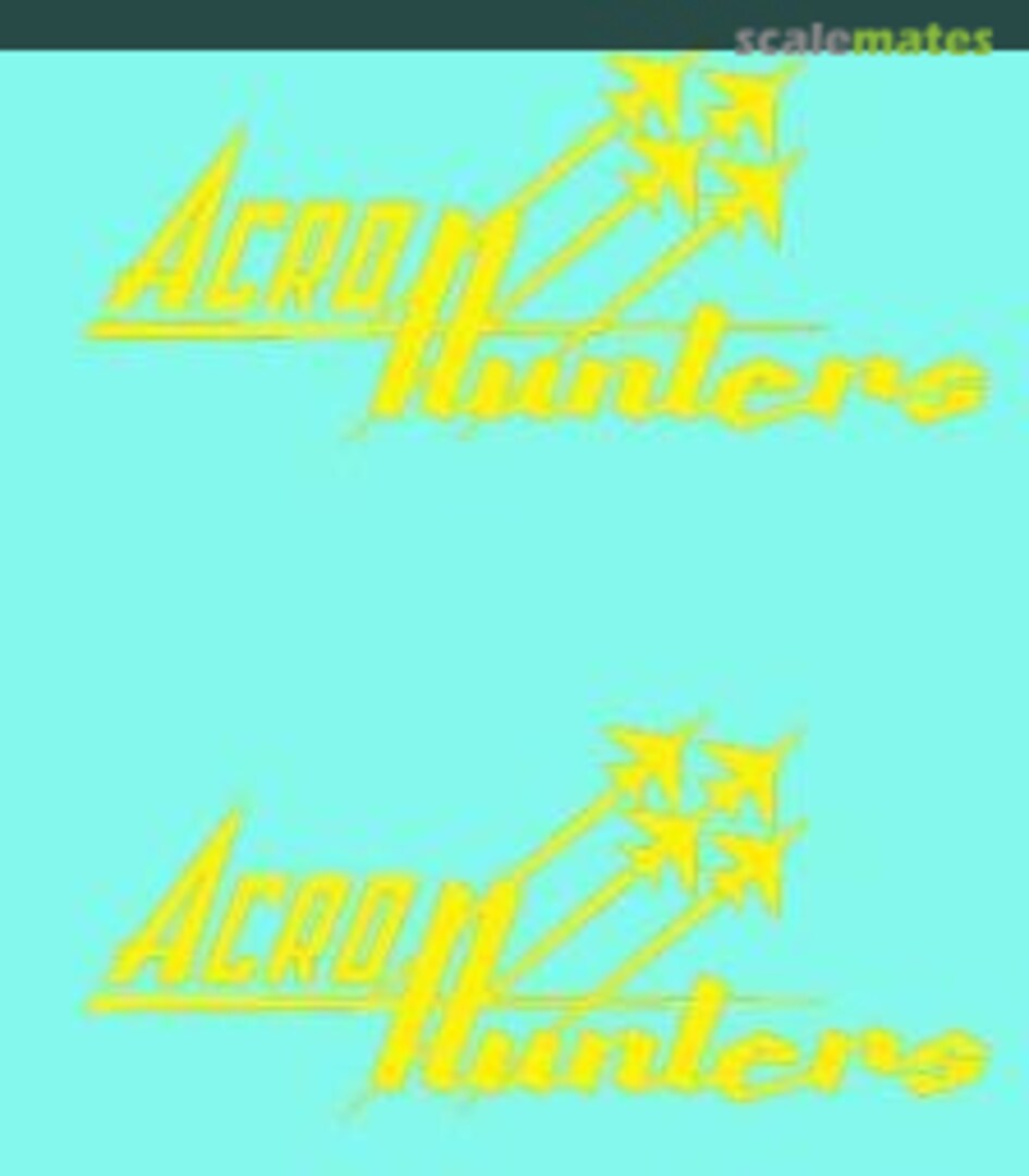 Boxart Acro Hunters nose emblems RBD7204 Red Bolt Decals Boxart Acro Hunters nose emblems RBD7204 Red Bolt Decals